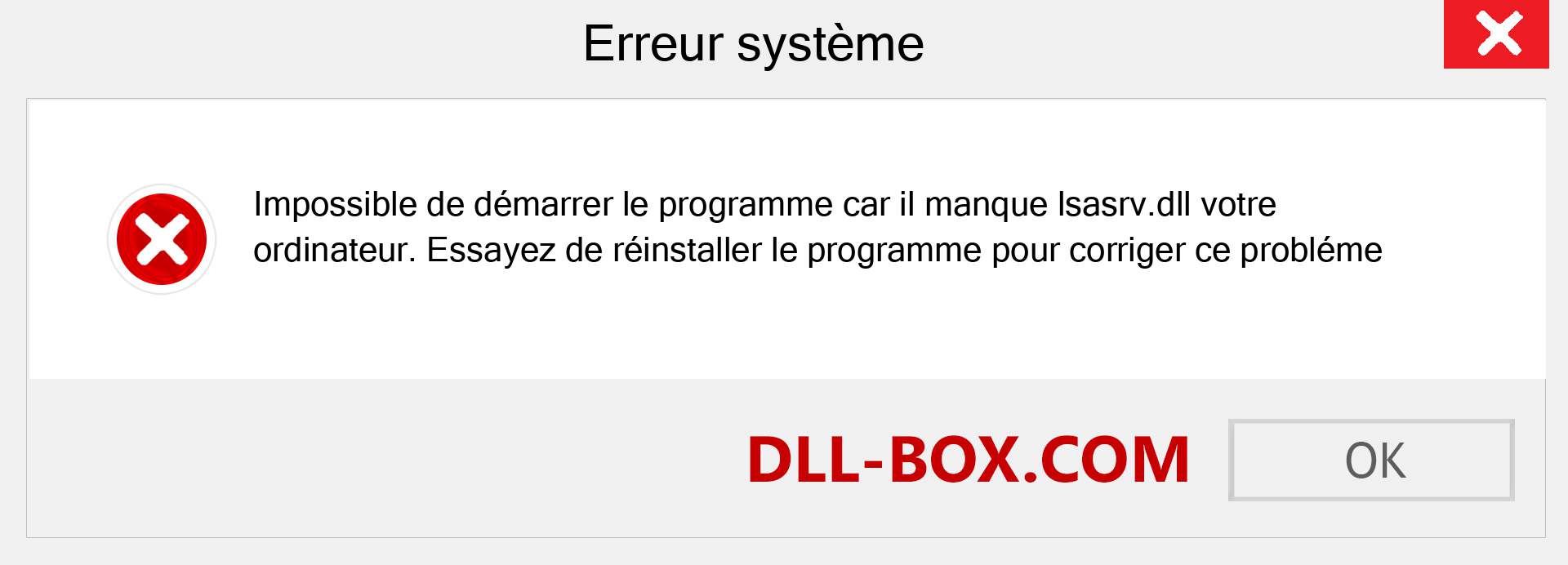 Le fichier lsasrv.dll est manquant ?. Télécharger pour Windows 7, 8, 10 - Correction de l'erreur manquante lsasrv dll sur Windows, photos, images